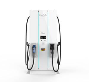 Watti Direct DCFC Stand Alone White Dual CCS/CHAdeMO Connector Electric Vehicle Charger