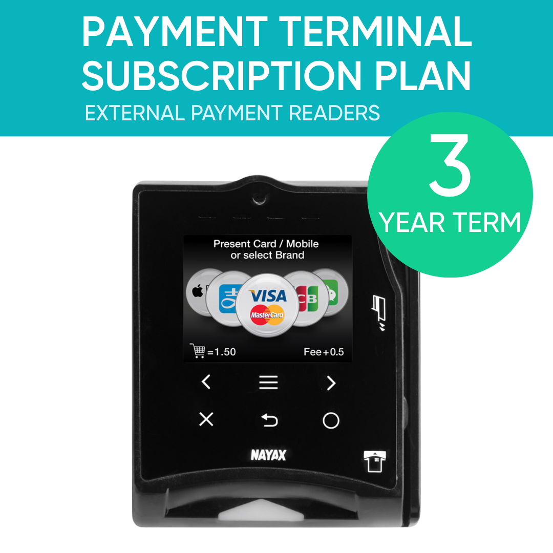 External Payment Terminal Subscription: 3YR Plan – Electric Avenue