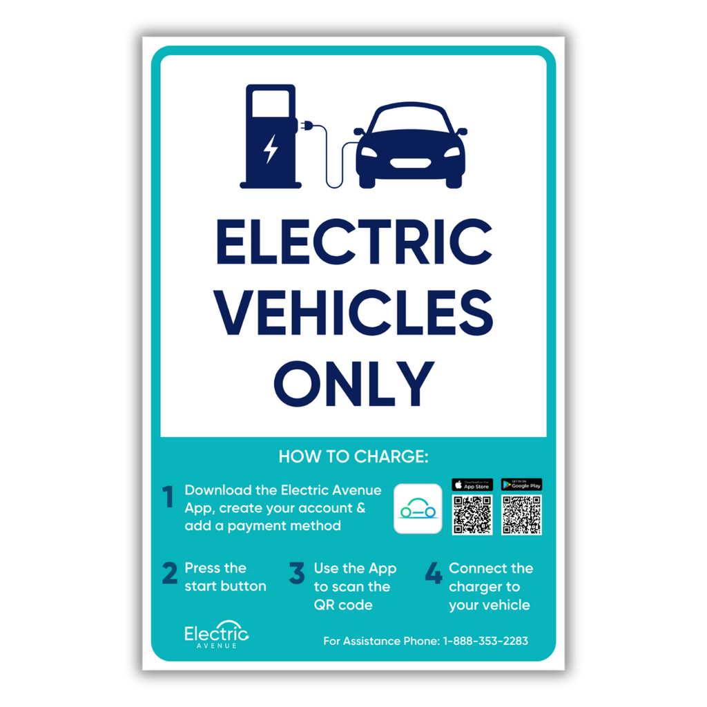 EV Parking Sign – Electric Avenue