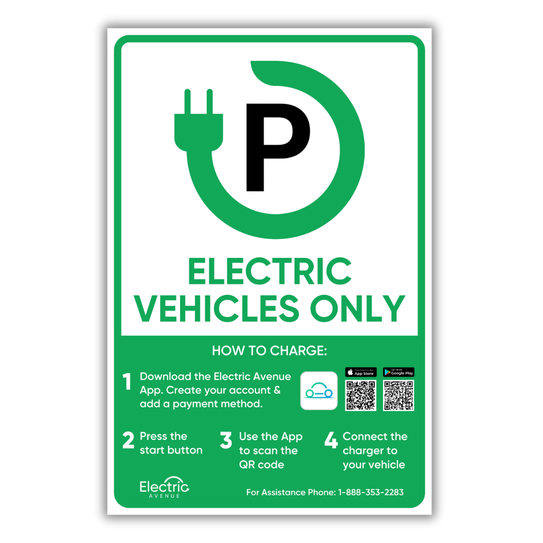 EV Parking Sign