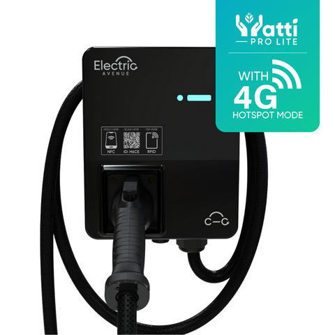 Watti Pro Lite 48A | 4G HotSpot Mode | 7.6m (25ft) Cable | Black