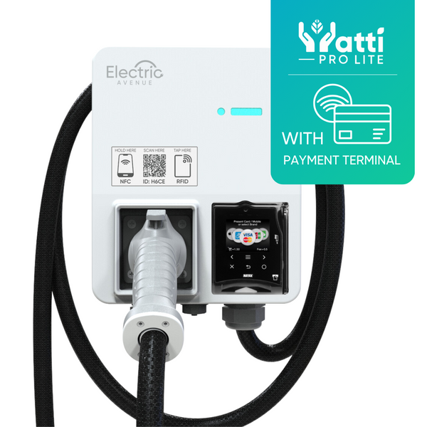 Watti Pro Lite 48A w/ Payment Terminal | WiFi | 5.5m (18ft) Cable | White